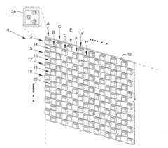 Pixel interleaving configurations for use in high definition electronic sign displays