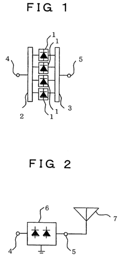 Photodiode array configured to increase electrical output power and optical microwave transmission system receiver utilizing the same