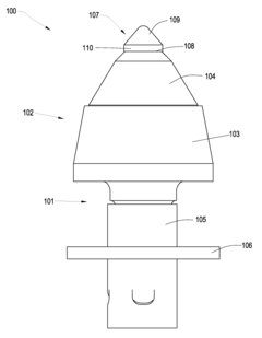Thick Pointed Superhard Material