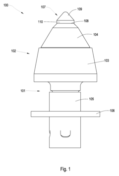 Thick Pointed Superhard Material