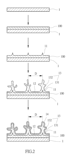 Growth method of dendritic crystal structure that provides directional heat transfer