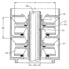 Electric submersible pump with specialized geometry for pumping viscous crude oil