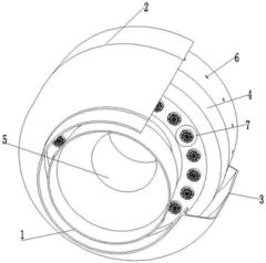 Lean oil direct injection and mixing low-pollution combustion chamber
