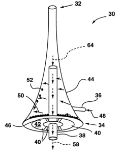 Cyclone separator having a variable longitudinal profile
