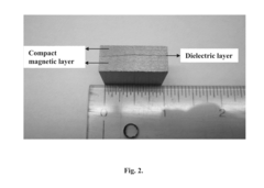 Sequentially laminated, rare earth, permanent magnets with dielectric layers reinforced by transition and/or diffusion reaction layers
