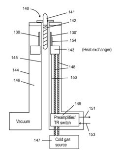 Nmr spiral RF probe coil pair with low external electric field