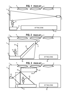 Transparent projection communication terminals