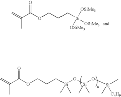 Curable materials containing siloxane