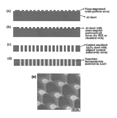 Anisotropically elongated thermoelectric material, process for preparing the same, and device comprising the material
