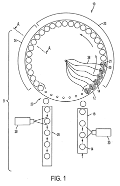Bottle filling machine with sensor and method thereof