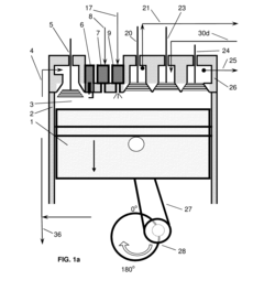High Thermal Efficiency Six Stroke Internal Combustion Engine with Heat Recovery