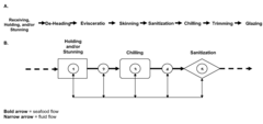 Methods for reducing microbial contamination in seafood processing