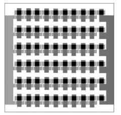 Method of manufacturing inverted organic solar microarray for applications in microelectromechanical systems