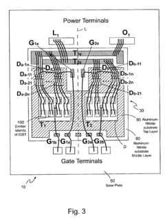 High-power, integrated AC switch module with distributed array of hybrid devices