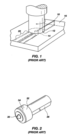 Tool geometries for friction stir spot welding of high melting temperature alloys