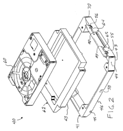 Releasable, repeatable electrical connection employing compression