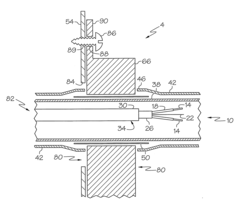 Method and system of feeding cable through an enclosure while maintaining electrognetic shielding