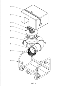 Composite constructed floating submersible water supply pump