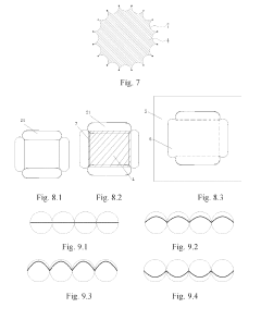 Rolling piston ring, piston and cylinder