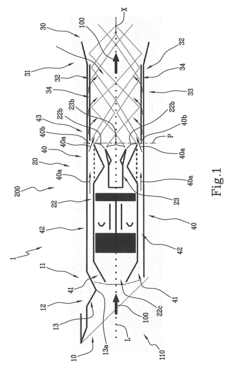 Engine for hypersonic aircrafts with supersonic combustor