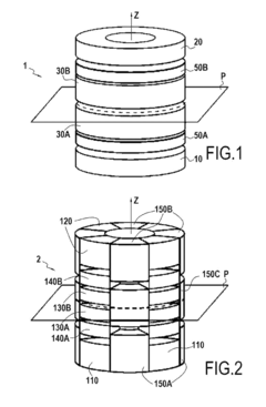 Magnetised structure inducing a homogeneous field, in the centre thereof, with a pre-determined orientation